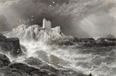 Château de Turnbury, gravé par S. Bradshaw, imprimé par Cassell et Company Ltd
